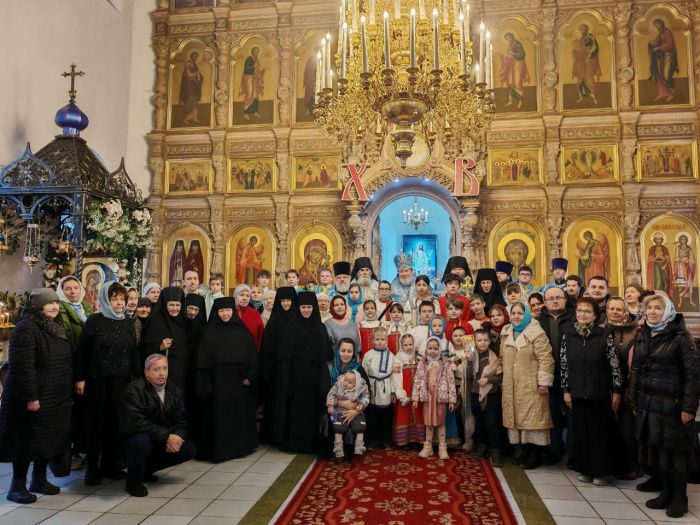 Архиерейское богослужение в Никитском Бывалинском женском монастыре 