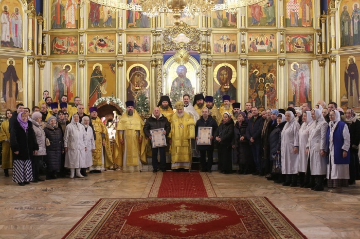 Архиерейское богослужение в Богоявленском соборе Ногинска 