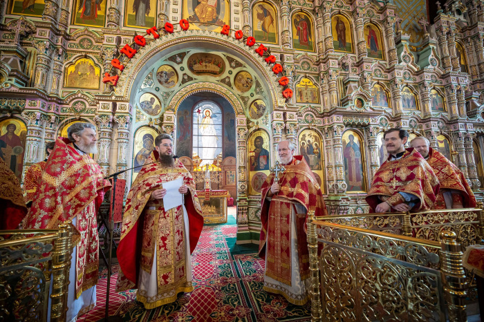 Соборное богослужение в Троицком соборе г. Щёлково