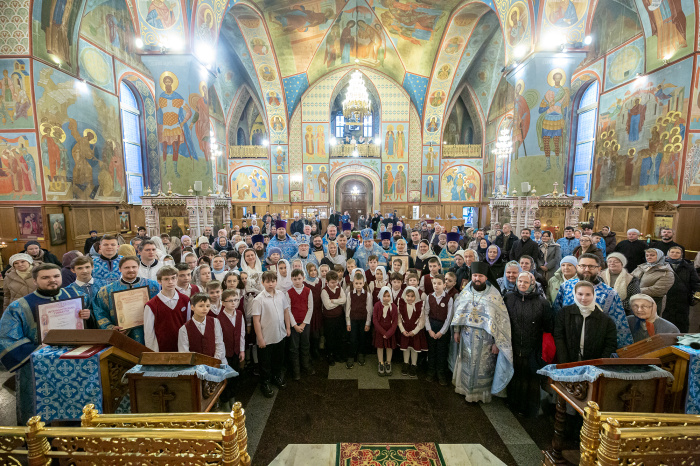 Архиерейское богослужение в Троицком соборе города Щёлково