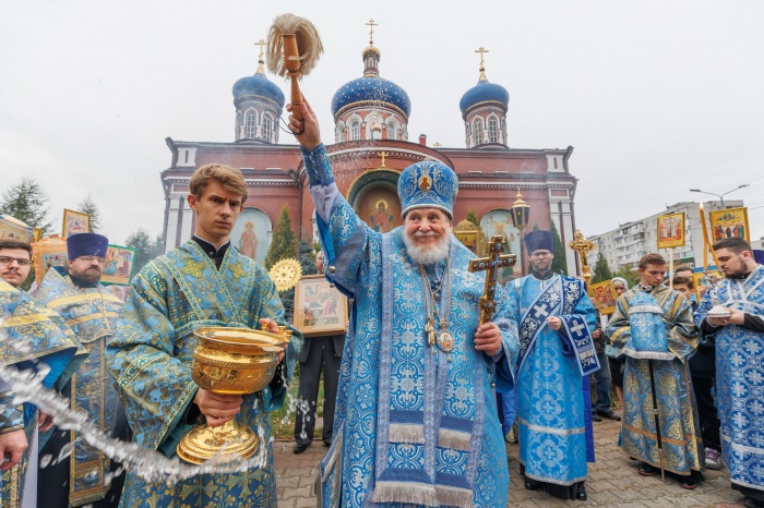 Престольный праздник в кафедральном соборе Орехово-Зуева 