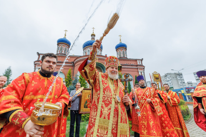 Престольный праздник в Богородицерождественском соборе г. Орехово-Зуево