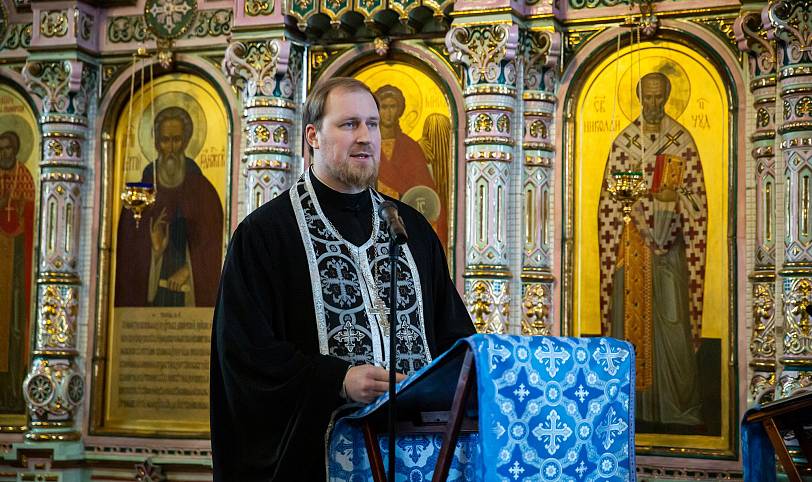 Миссионерская Литургия Преждеосвященных Даров в Троицком соборе г. Щелково