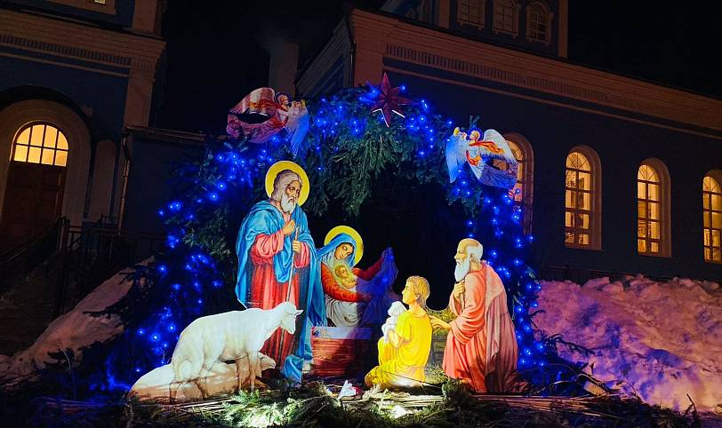 Рождество Христово в Казанском храме города Павловский Посад