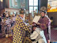 Архиерейское богослужение в Троицком соборе города Щёлково