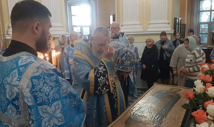 Всенощное бдение в Преображенском кафедральном соборе Балашихи 