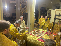 Архиерейское богослужение в Преображенском кафедральном соборе Балашихи 