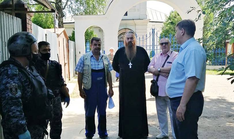 Антитеррористическая тренировка в Богородицерождественском храме поселка Образцово