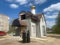 Архипастырское посещение строящегося Георгиевского храма г. Павловский Посад 