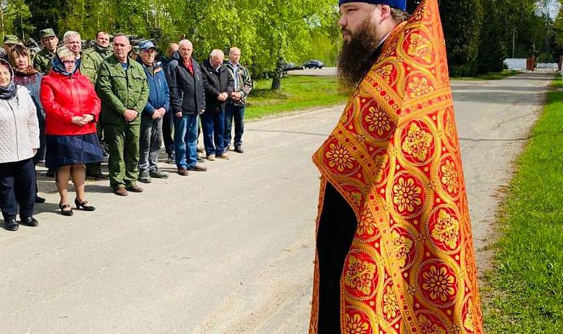 Молебен в воинской части Павловского Посада