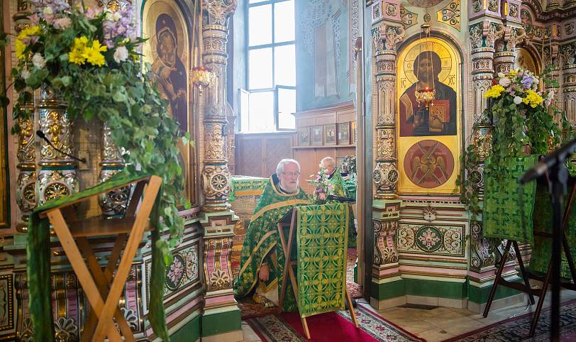 Престольный праздник в Троицком соборе города Щёлково