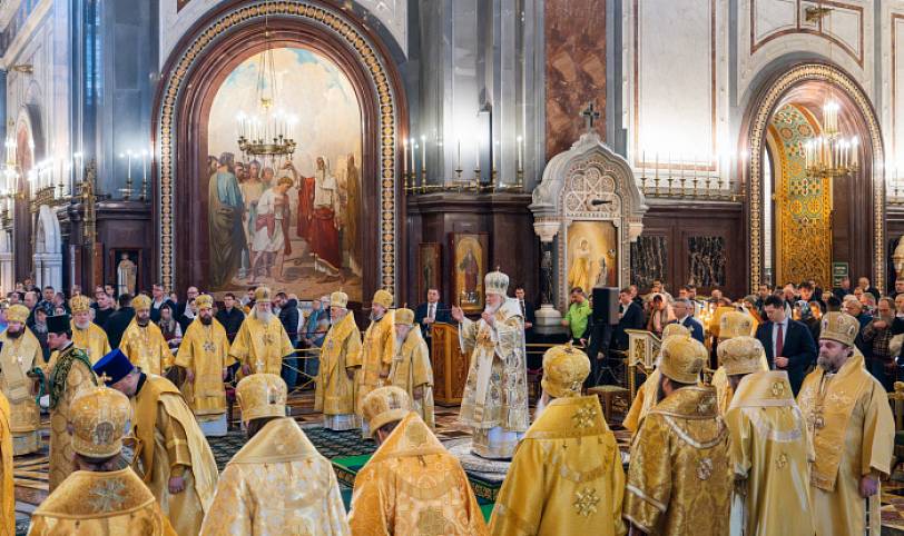 Патриаршее богослужение в Храме Христа Спасителя