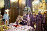 Архиерейское богослужение в Троицком соборе города Щёлково