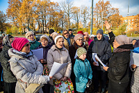Освящение поклонного креста перед въездом в наукоград Фрязино