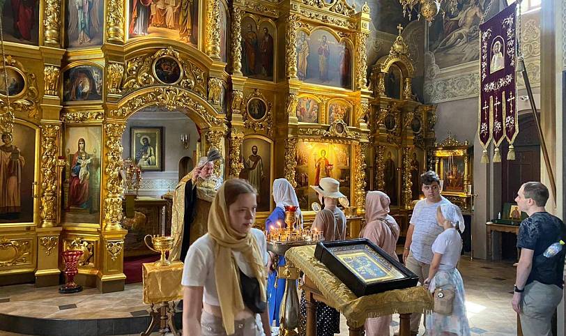 Открытие слёта православной молодёжи Московской митрополии в посёлке Вешки