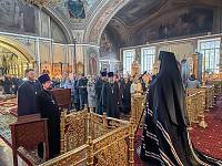 Чтение Великого покаянного канона преподобного Андрея Критского в Преображенском храме микрорайона Саввино