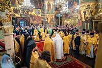 Патриаршее богослужение в Успенском соборе Московского Кремля