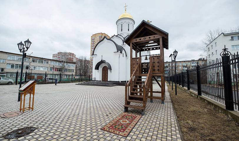 Освящение колоколов и звонницы Державного храма города Фрязино