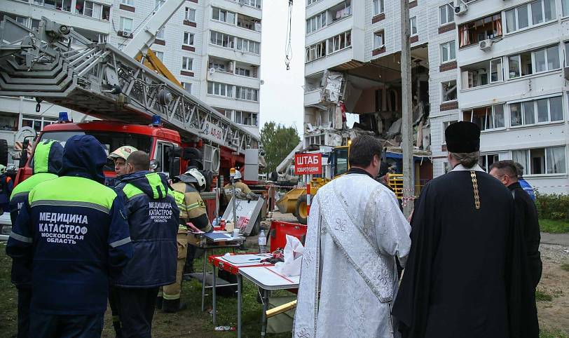 Лития о упокоении погибших при взрыве газа в Ногинске