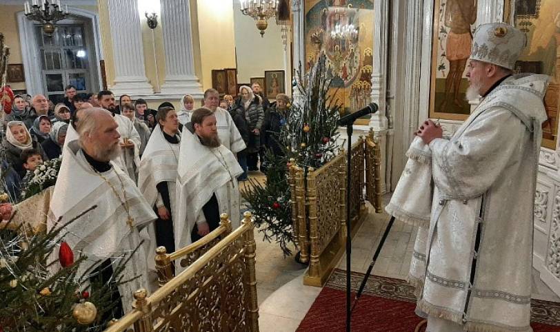 Рождество Христово в Преображенском кафедральном соборе Балашихи 