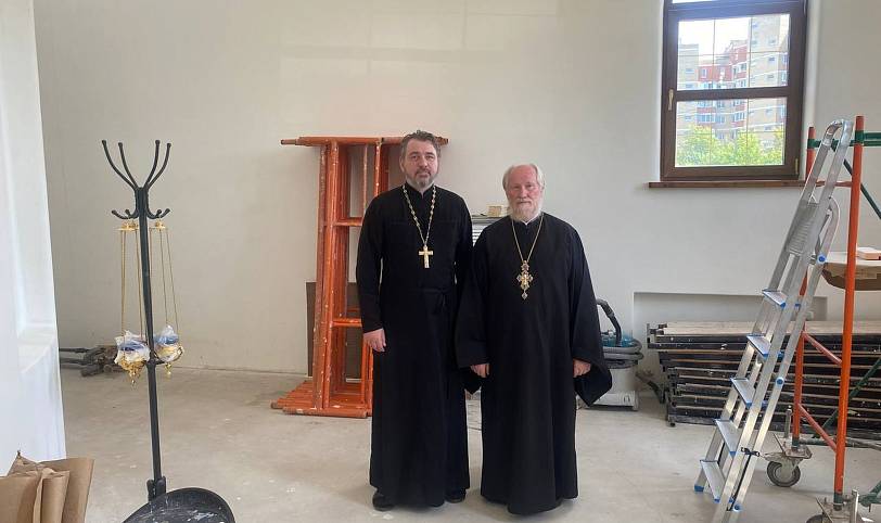 Рабочая встреча в строящемся храме иконы Божией Матери «Неупиваемая Чаша» посёлка Литвиново