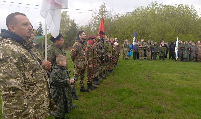 Открытие лагеря Хуторского казачьего общества в Павловском Посаде