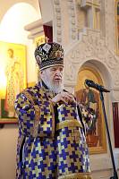 Архиерейское богослужение в храме Новомучеников и исповедников Балашихинских микрорайона Кучино 