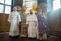 Архиерейское богослужение в Троицком соборе города Щёлково