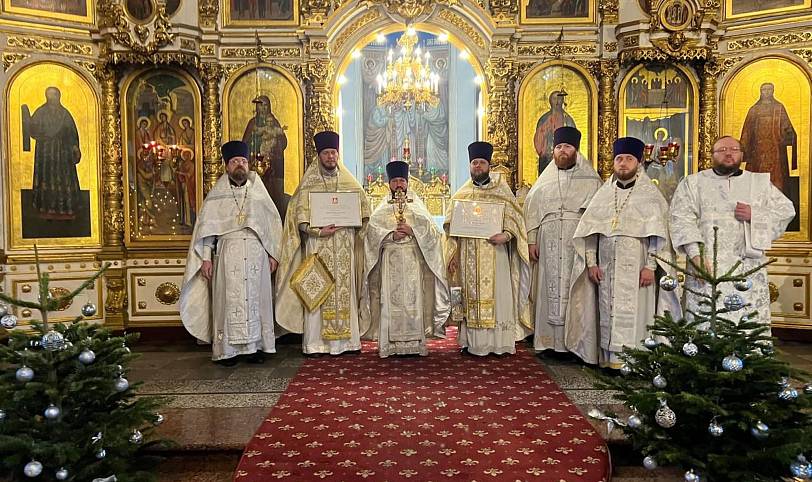 Вручение почётных грамот Правительства Московской области клирикам Орехово-Зуевского благочиния